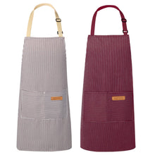 VALOME 2 Pack Kitchen Aprons, Apron for Cooking with 2 Pockets, Unisex Adjustable Neck Strap Chef Aprons for Men Women