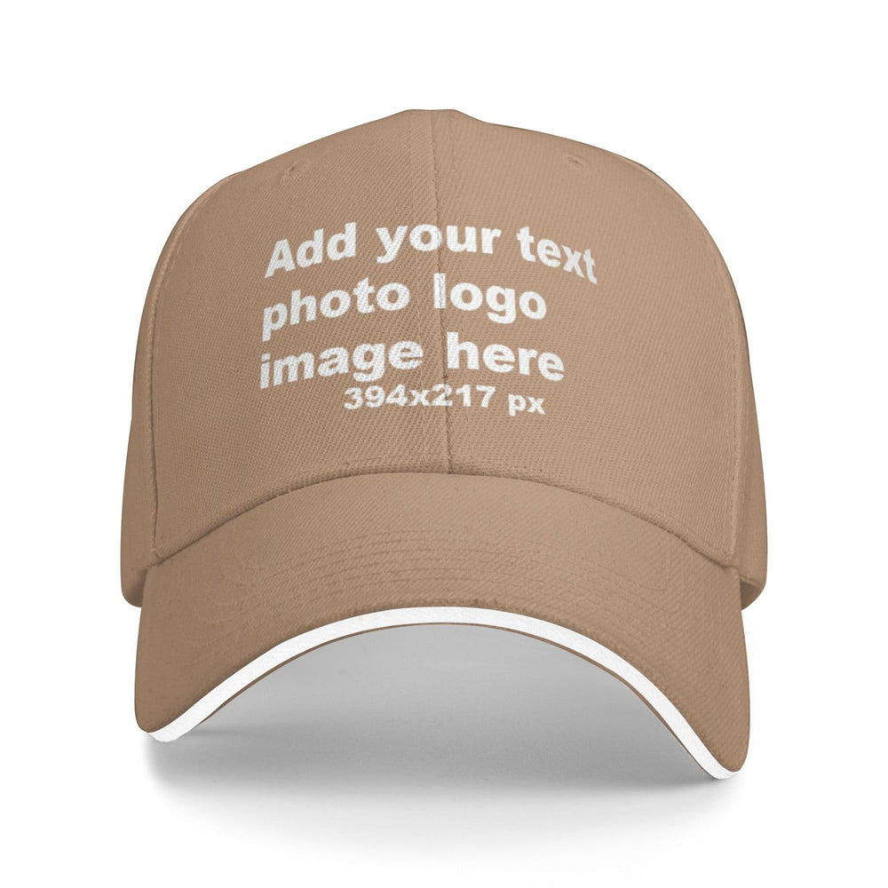 Custom Baseball Hats for Men & Women - Add Text/Photo/Logo - Adjustable Breathable Outdoor Hat, Sports & Casual- Bulk Supply