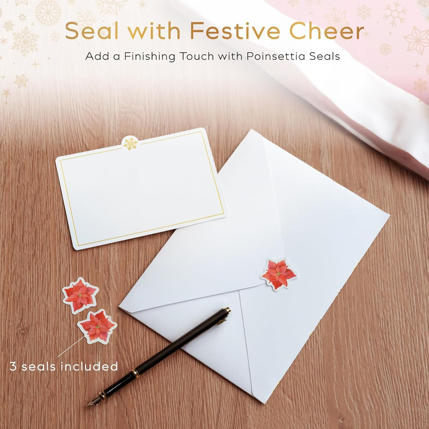 HIBINO 3D Pop-Up Christmas Wreath Card | With Slide-Out Message Note | Handcrafted Holiday Greeting Card | Perfect for Christmas, Holiday Wishes & Winter Greetings | Designed in Japan