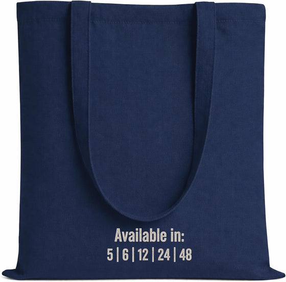 Salt Earth 100% Cotton Tote Bag, Canvas Tote Bags Bulk, Reusable Totes for Grocery, Shopping, Beach, Storage, Travel & Gift