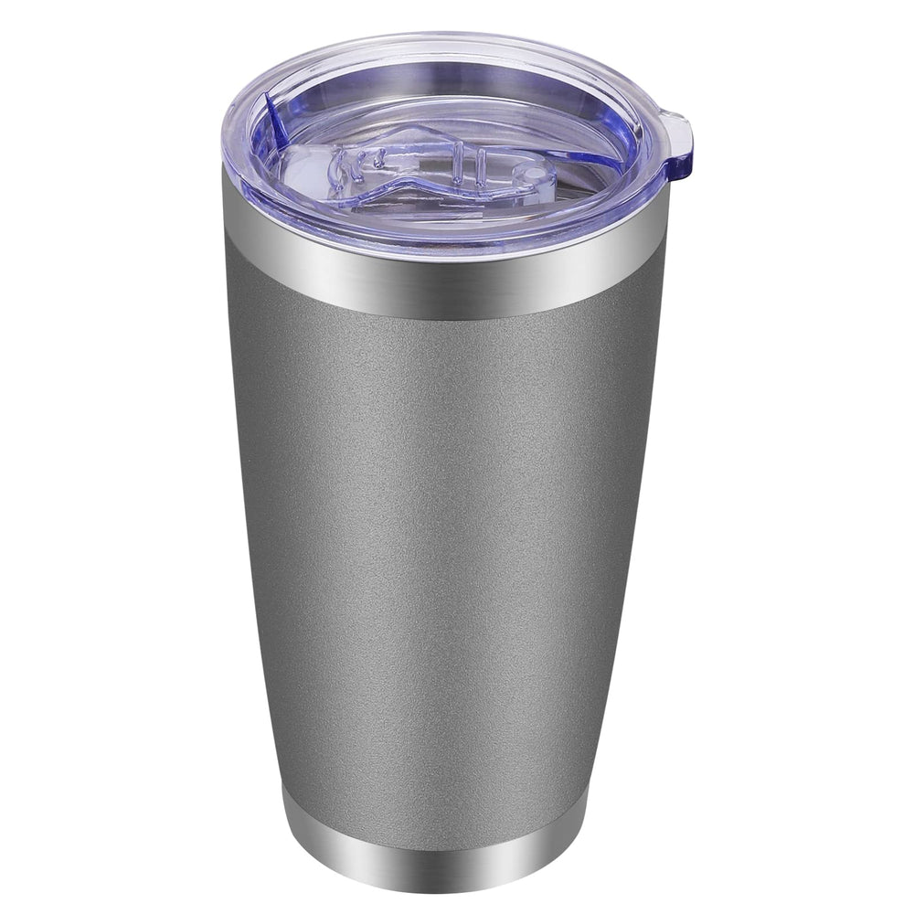 VEGOND 20oz Tumbler with Lid and Straw Stainless Steel Tumbler Cup Vacuum Insulated Double Wall Travel Coffee Mug Powder Coated Coffee Cup, Blue, 1 Pack