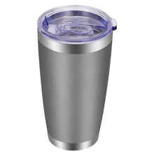 VEGOND 20oz Tumbler with Lid and Straw Stainless Steel Tumbler Cup Vacuum Insulated Double Wall Travel Coffee Mug Powder Coated Coffee Cup, Blue, 1 Pack