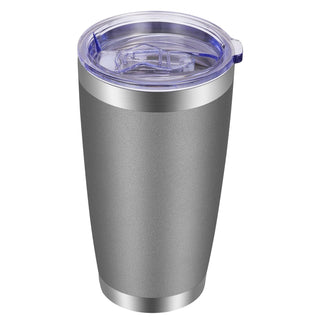 VEGOND 20oz Tumbler with Lid and Straw Stainless Steel Tumbler Cup Vacuum Insulated Double Wall Travel Coffee Mug Powder Coated Coffee Cup, Blue, 1 Pack