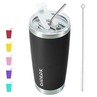 BJPKPK 30oz Stainless Steel Tumbler Color Block Insulated Tumblers Cup with Lid and Straw, Double Walled Travel Coffee Mug,Mint