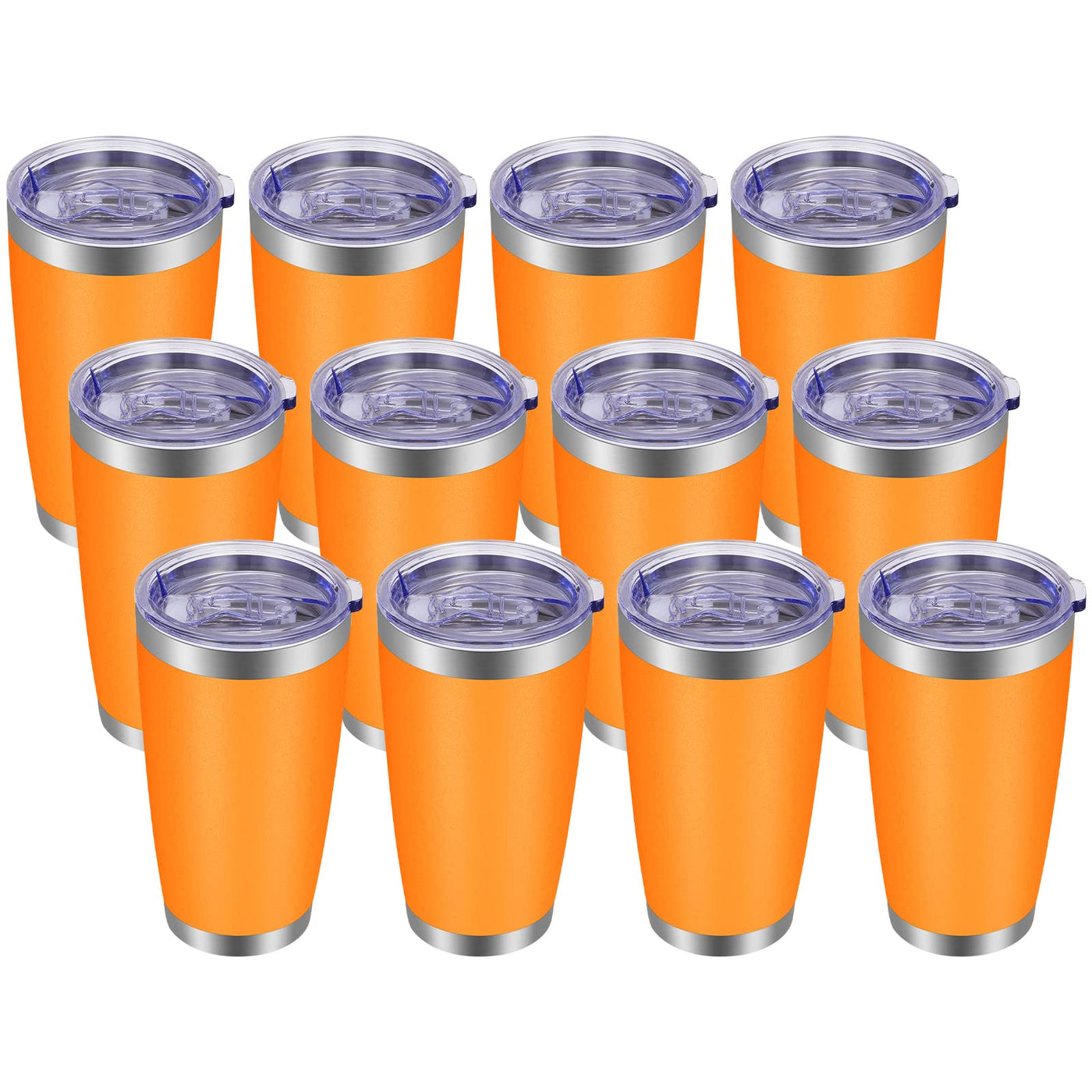 VEGOND 20oz Tumbler with Lid and Straw Stainless Steel Tumbler Cup Vacuum Insulated Double Wall Travel Coffee Mug Powder Coated Coffee Cup, Blue, 1 Pack