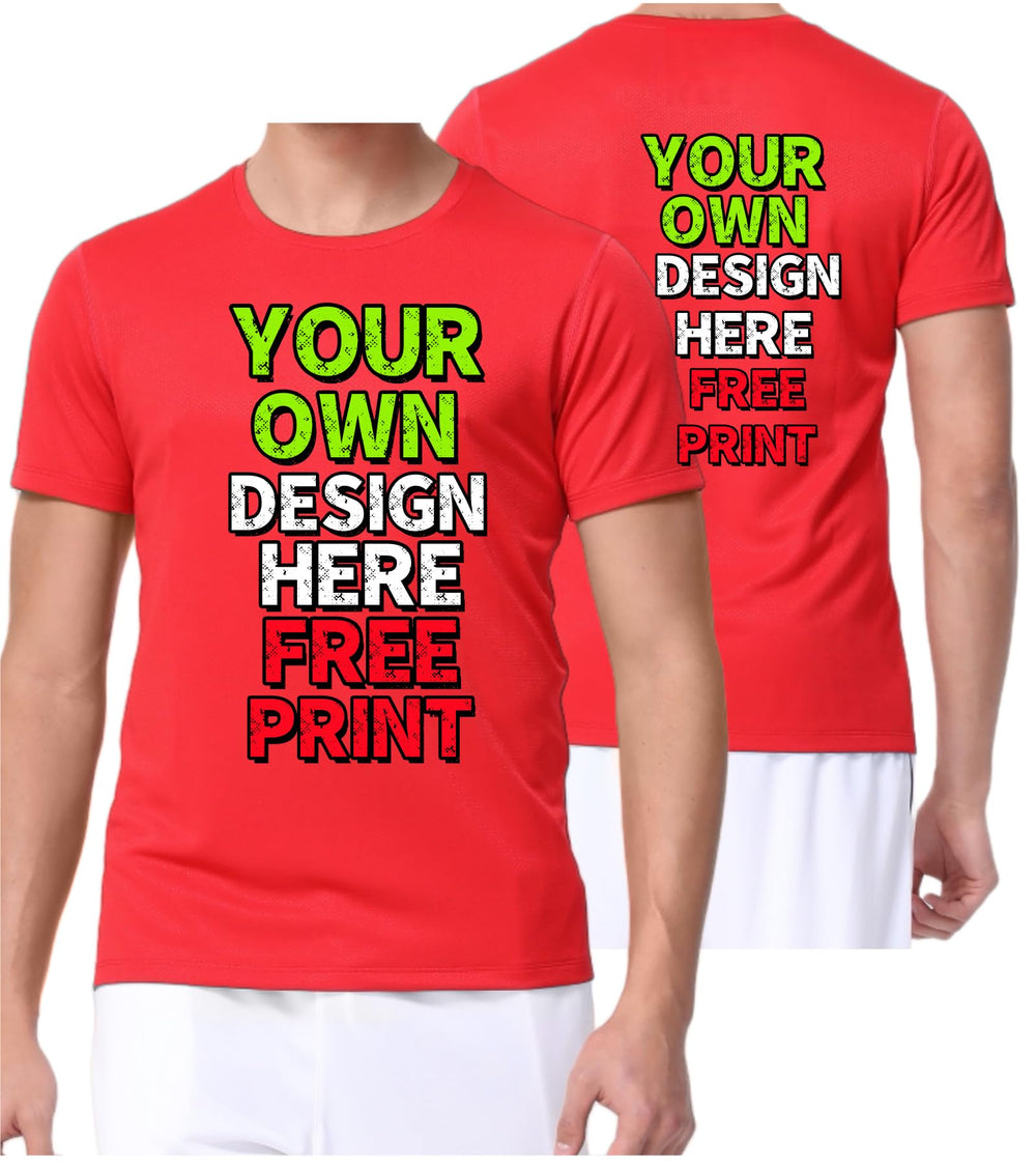 Custom T-Shirts for Men Women Design Your Own Shirt with Text Image Personalized Tee Printed Front/Back
