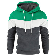 Gesean Men's Novelty Color Block Pullover Fleece Hoodie Long Sleeve Casual Sweatshirt with Pocket