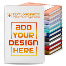 Personalized Notebook-Can Customize Logo/Text/Image, Customizable A5 Journal Notebook Daily Journals For Writing-192 Lined Pages 8.5 x 5.71 Inch,Black