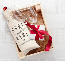 House Warming Gifts New Home Gifts,House Homeowner Gift,Realtor Gift to Clients,Sweet Home Congrats,Housewarming Party Decorations,Wine Gift Bags for Women Men Friends Homeowner (Beige-Home)