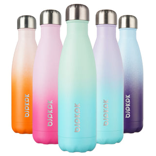 BJPKPK 17oz Insulated Water Bottles Stainless Steel Sports Water Bottles Keep Cold and Hot for Travel Dishwasher Safe,Olive Green