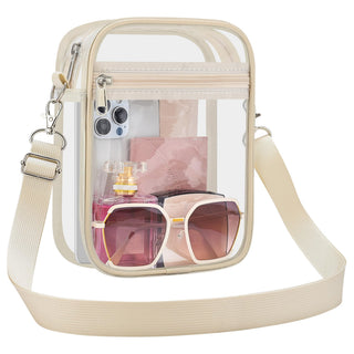 Clear Bag Stadium Approved Clear Purse for Women Clear Crossbody Bag for Stadium Events Concerts Festivals