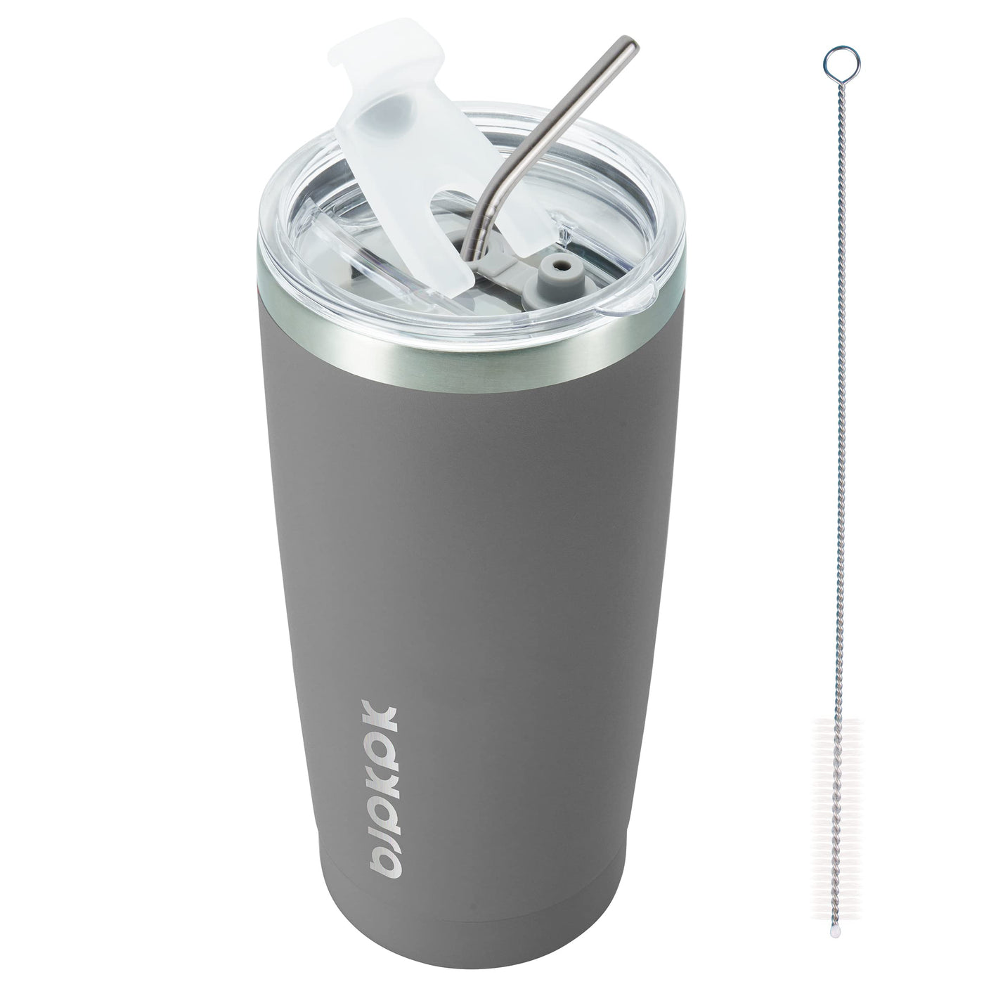 BJPKPK 30oz Stainless Steel Tumbler Color Block Insulated Tumblers Cup with Lid and Straw, Double Walled Travel Coffee Mug,Mint