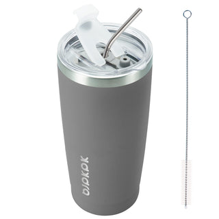 BJPKPK 30oz Stainless Steel Tumbler Color Block Insulated Tumblers Cup with Lid and Straw, Double Walled Travel Coffee Mug,Mint