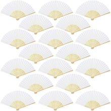 Aneco 18 Pieces Pink Handheld Cloth and Bamboo Folding Fans for Wedding Decoration, Church Gifts, Party Favors, DIY Decoration