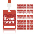 Event Staff Lanyards-red