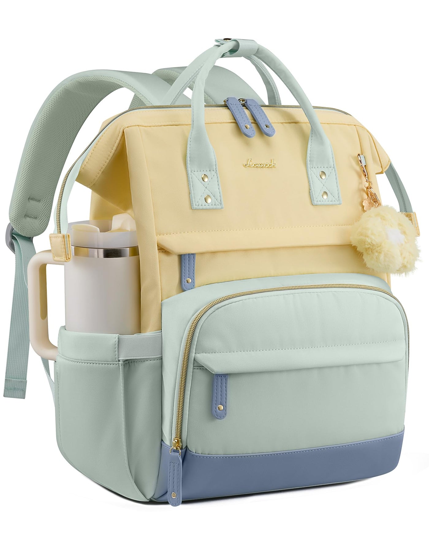 LOVEVOOK Laptop Backpack for Women, 15.6 Inch Work Business Backpacks Purse With Large Capacity, Waterproof Nurse Bag College Bookbag for School, Waterproof Casual Daypack for Travel
