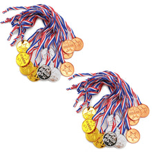 KISEER 40 Pieces Plastic Gold Winner Award Medals Bulk for Sports, Games Competitions, Party Favors and Decorations