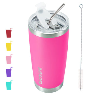 BJPKPK 30oz Stainless Steel Tumbler Color Block Insulated Tumblers Cup with Lid and Straw, Double Walled Travel Coffee Mug,Mint