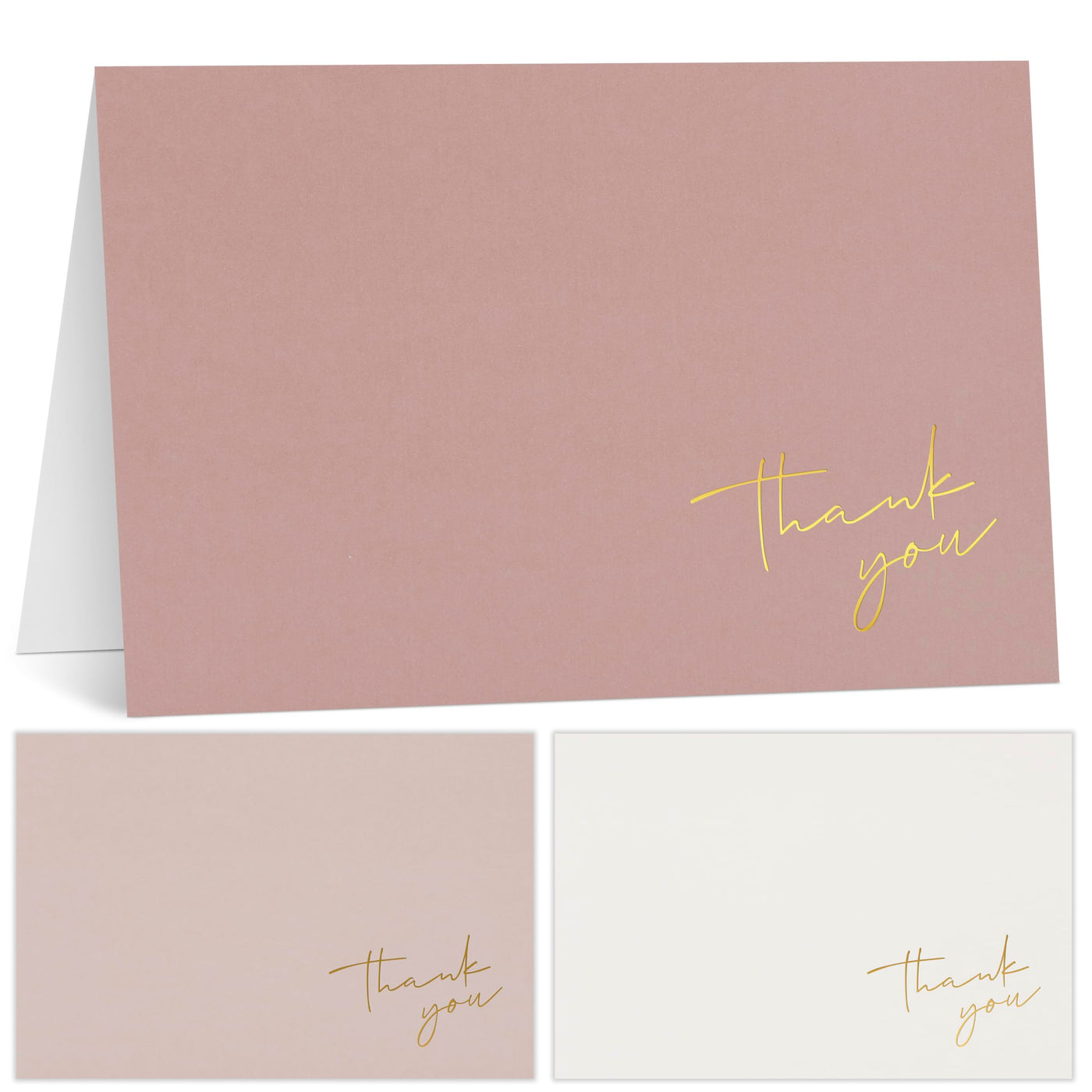 Beautiful Thank You Cards Set of 30 With Envelopes and Stickers - Elegant Blank Cards For Personalized Notes - Perfect Bulk Stationary Set For All Occasions incl. Weddings, Business & Baby Showers