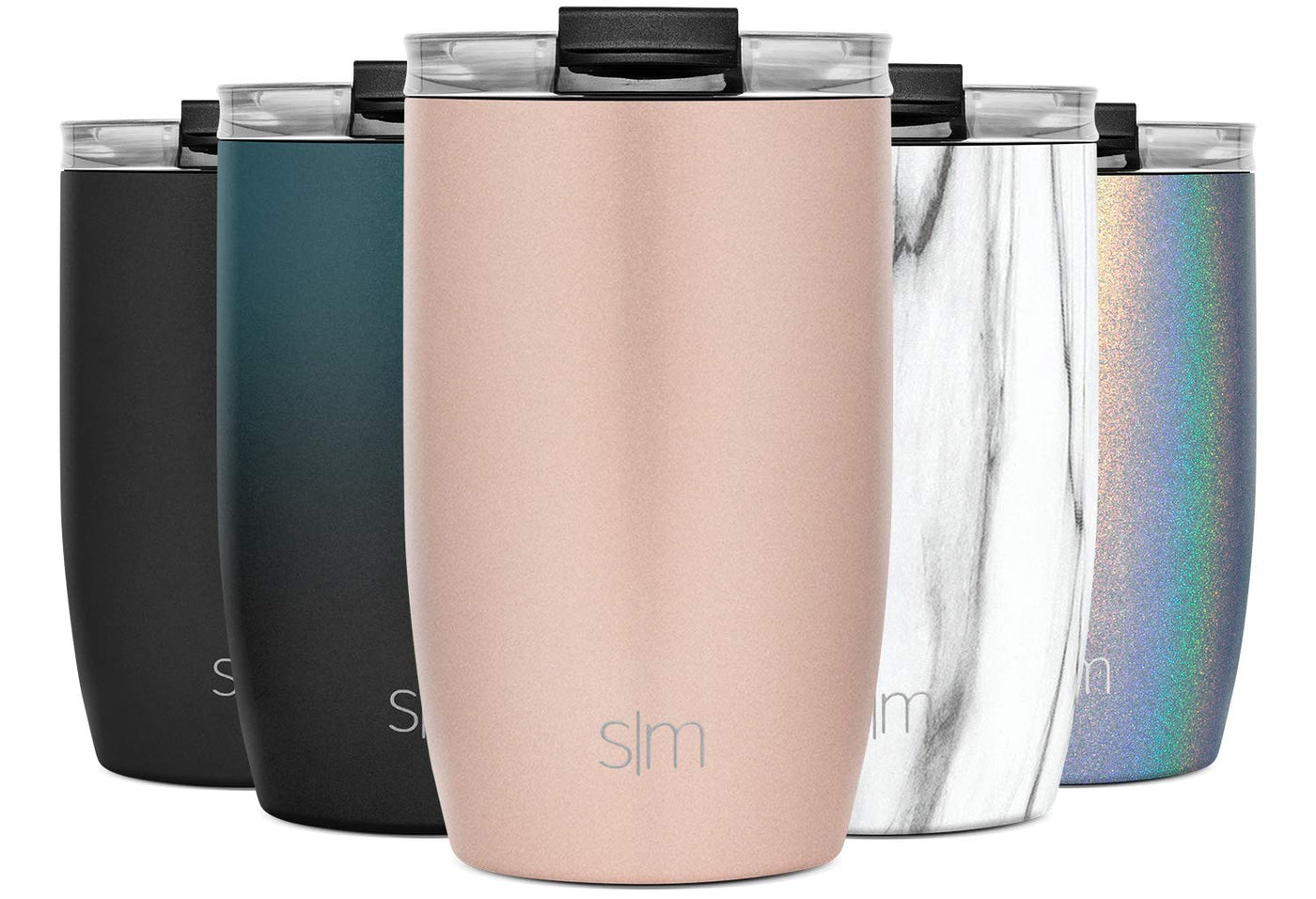 Simple Modern Voyager Tumbler with Flip Lid | Travel Coffee Mug | Insulated Stainless Steel Cold Brew Iced or Hot Coffee Cup | Gifts for Women Men Her Him | 16oz, Almond Birch
