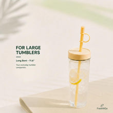 11.6‘’ Long Silicone Straws, 10PCS Reusable Travel Set with Caps and Case, 4 Bent Straws for Tumblers, Water Bottles, Travel Mugs, Hot and Iced Drinks