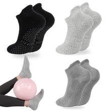 loudashuaiqi Grip Pilates Socks Non Slip Athletic Yoga Socks with Grips for Women Grippy socks for Hospital Workout Barre