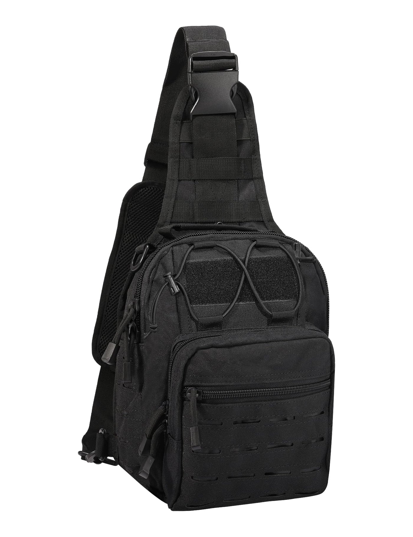 BOMTURN Tactical Backpack-1000D Waterproof Military Backpack/Laser-Cut/CCW Bags Sling Bag Tactical Satchel Shoulder Bag Men