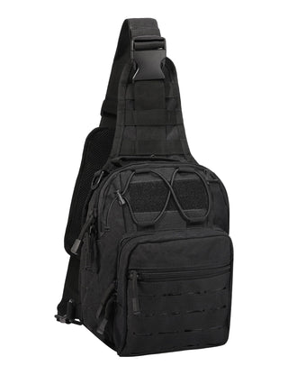 BOMTURN Tactical Backpack-1000D Waterproof Military Backpack/Laser-Cut/CCW Bags Sling Bag Tactical Satchel Shoulder Bag Men