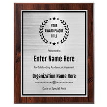 Custom Plaque - Add Title and Text - Award Plaque for Employee of the Month, Perfect as Retirement Plaque, Thank You, Service Recognition and Appreciation Gifts - Personalized Plaque for Men/Women (UV Print Gold/Black Plate, 6" X 8")
