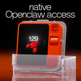 Rabbit r1 AI Voice-Activated Gadget with New and Improved AI Note Taker — No Subscription Fees — Vibe Coding and OpenClaw on Device, Voice Recorder, Unlimited Transcriptions and Meeting Summaries