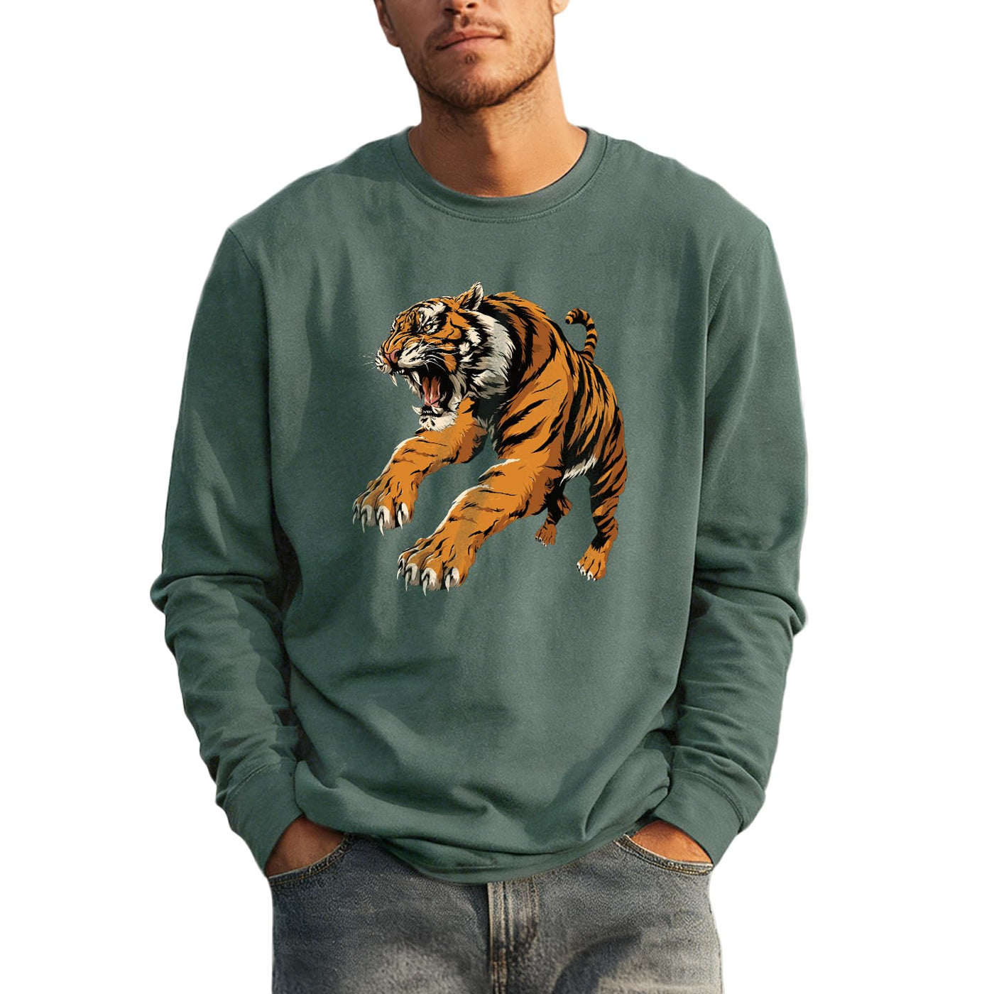 domirica Oversized Solid Cotton Blend Graphic Mens Hoodies Pullover Crewneck Long Sleeve Loose Fit Soft Sweatshirts