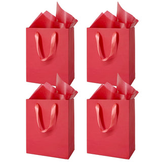MOXARYSU 8 Pcs Medium Gift Bags With Handles: 8x5x10 Rainbow Colour Gift Bags Kraft Paper Party Favor Bags With 16 Tissues For Party,Birthday,Baby Shower,Wedding（8 Colors）