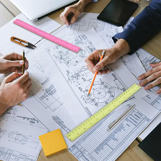Ruler 12 Inch,Kid Rulers for School,Rulers Bulk for Classroom 8 Pack