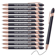 Touch-Sensitive Custom Pens with Logo/Text/Name Printing - Bulk Personalized Ballpoint Pens for Corporate Gifts, Graduation Party Favors (5-2000pcs)