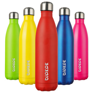 BJPKPK 17oz Insulated Water Bottles Stainless Steel Sports Water Bottles Keep Cold and Hot for Travel Dishwasher Safe,Olive Green