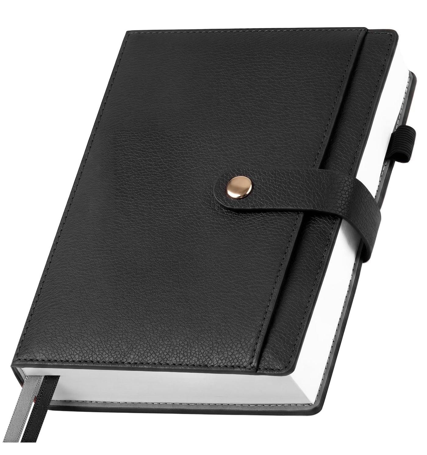 A5 Lined Leather Journal Notebook, Hardcover Journal Set with Pen, Monthly Index Tabs and Gift Box, 320 Pages 100GSM Thick Paper, Thick Daily Diary, Journal for Women, Men, School, Travel, Work(Green)