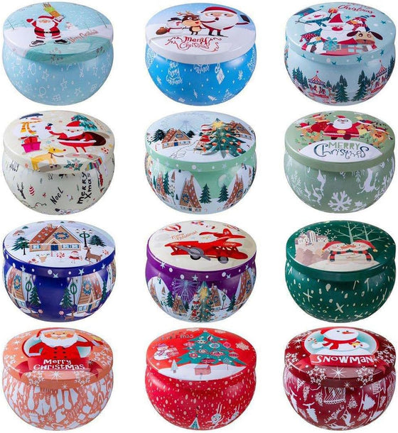 Christmas Scented Candles Gifts for Women, 12 Pack 2.5 oz Natural Soy Wax Aromatherapy Candles Gift Set for Home, Mother's Day,Christmas,Birthday,Valentine's Day - hover image
