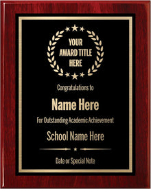 Award Plaques Personalized with Your Text and Title - Engraved Plaque Customized for Employee Appreciation, Recognition, Retirement, Service, Thank You, and more - Custom Awards for Employees, Co-Worker, Friends - Choose Your Size: (6x8 Gold/Black)