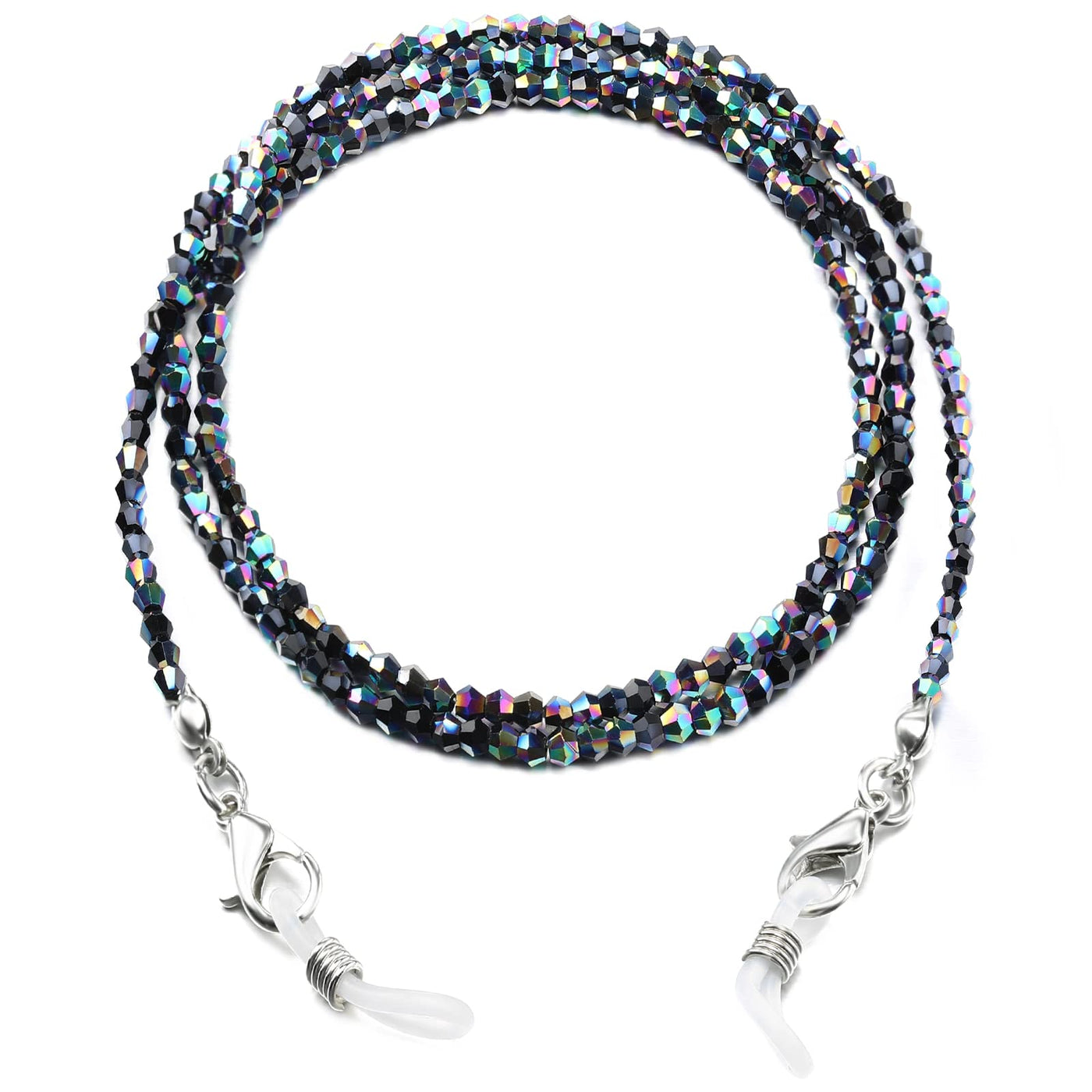 humlbird Mask Lanyard Eyeglasses Chain Healing Crystal Beaded Sunglasses Chains with Pearl for Women