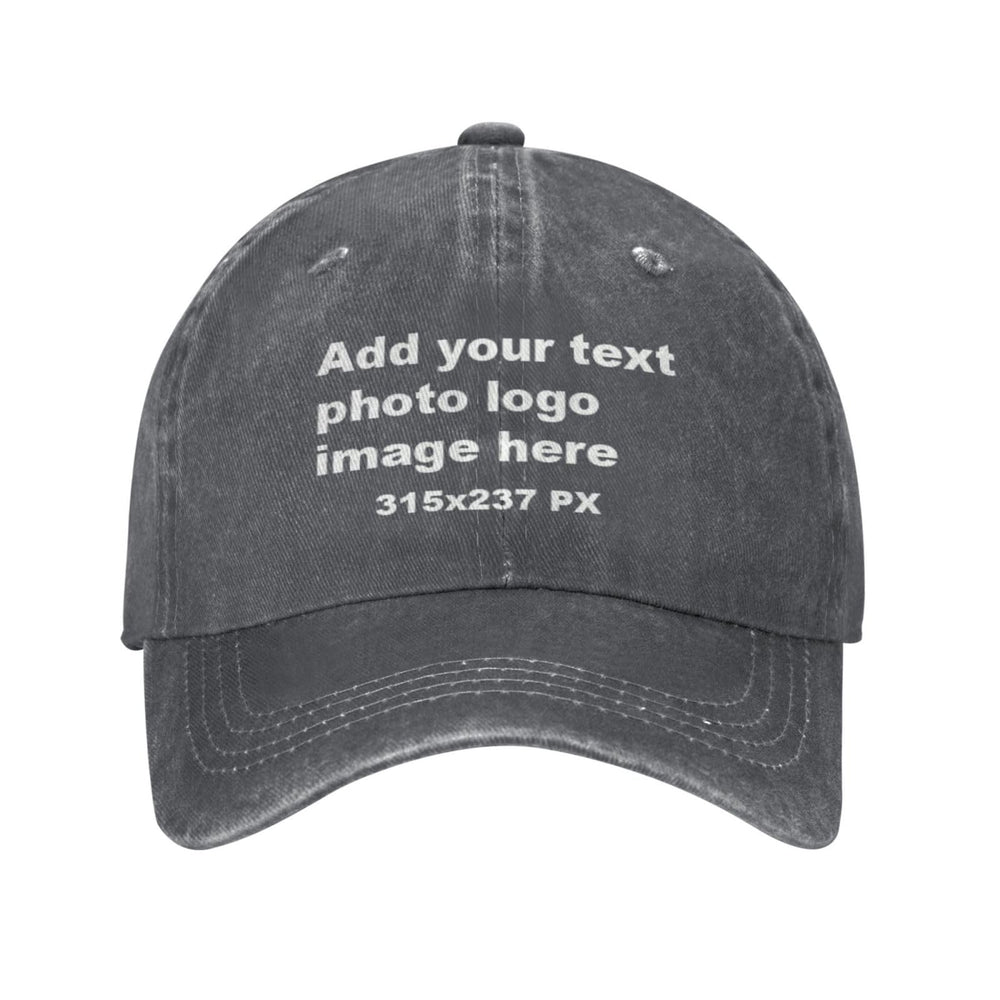 Custom Baseball Hats for Men & Women - Add Text/Photo/Logo - Adjustable Breathable Outdoor Hat, Sports & Casual- Bulk Supply