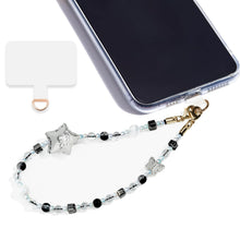 Marble Beaded Phone Wrist Strap,Detachable Phone Bracelet Strap with Tether Tab,Hands-Free Wristlet Strap (Rose Quartz)