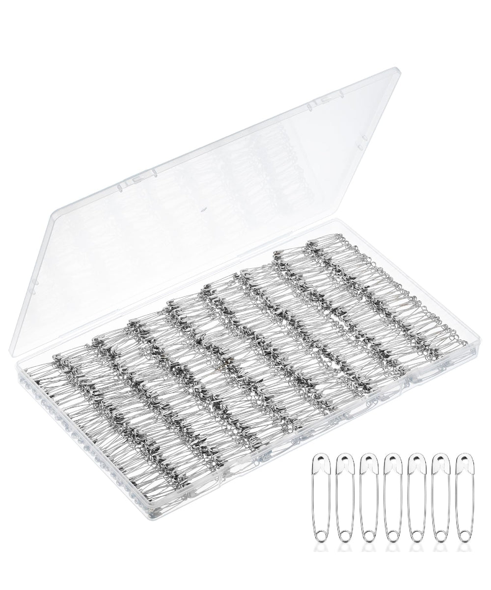 Mr. Pen- Safety Pins, 1.1 Inch, 200 Pack, Nickel Plated Steel, Rust Resistant, Bulk Small Safety Pins for Clothes, Crafts, Pinning, Sewing, Art