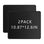 2 Pcs-12.6x10.8 in Black mouse pad