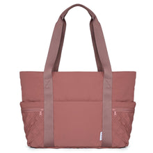 NOL Lightweight Puffer Tote Bag for Women-Quilted Shoulder Bag with Zippered Compartments | Waterproof Puffy Handbag for Work