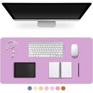 Leather Desk Pad Protector,Non-Slip Desk Pad,on-Slip PU Leather Large Mouse Pad,Easy Clean Desk Protecor Mat,Writing Pad for Office Work/Home/Decor(Black, 23.6" x 13.7")