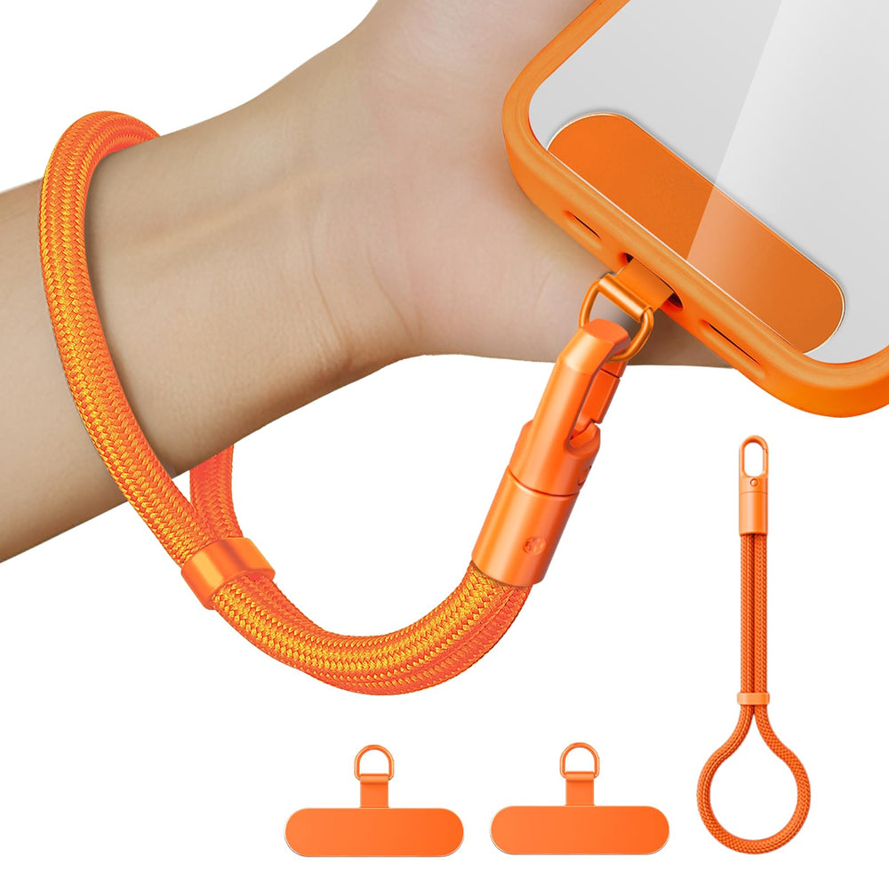 Anti Theft Phone Wrist Strap With 2 Metal Tether Tabs，Adjustable Wristlet & Hand Cell Phone Lanyard for Women and Men
