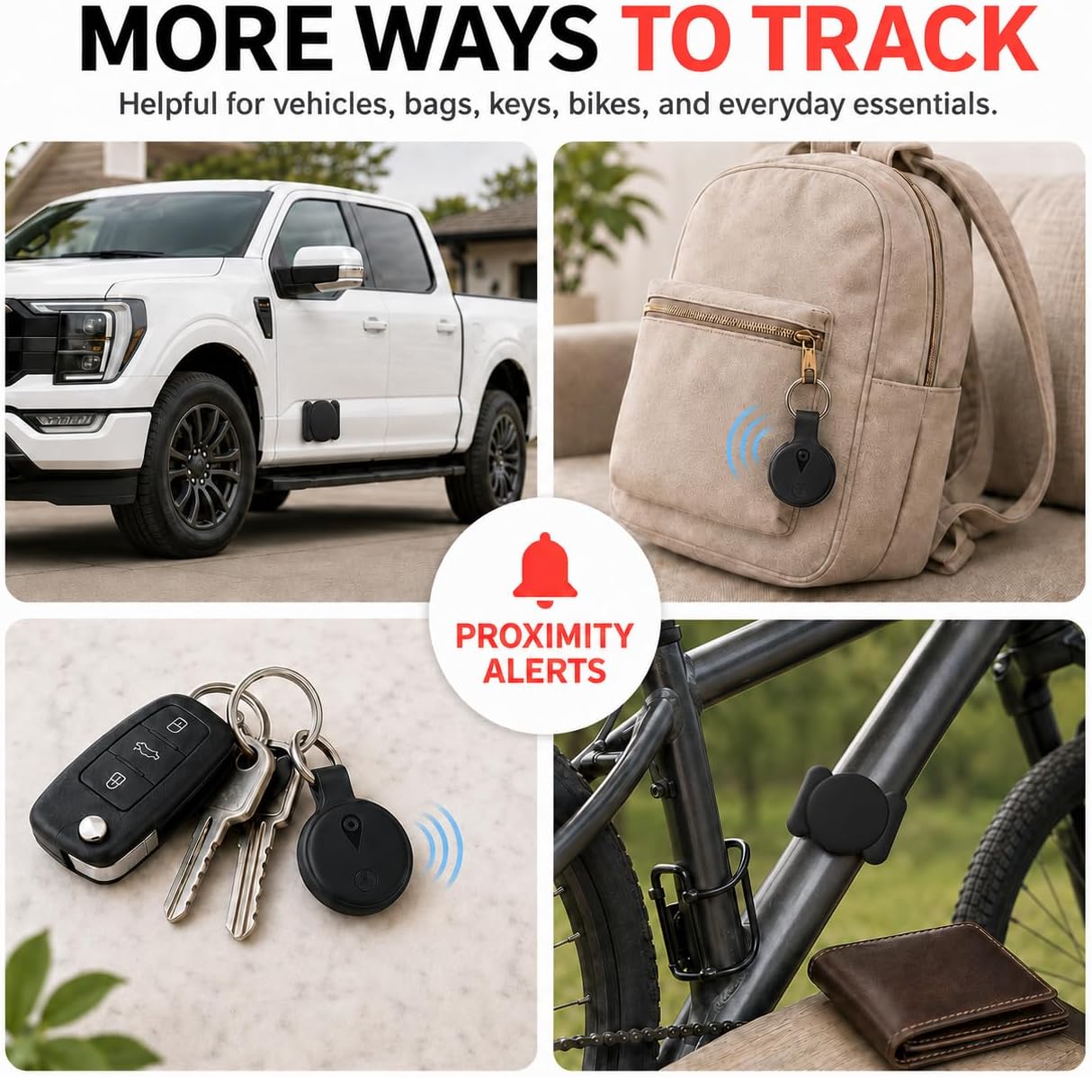 GPS Tracker for Vehicles, No Monthly Fee or SIM Card Needed, Magnetic GPS Locator for Cars, Trucks and SUVs with IP67 Waterproof Case, Precise Location Tracking, 365-Day Battery Life, iOS Only (Black)