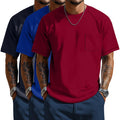 Pale Red, Royal Blue, Gray