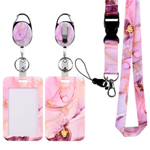 Retractable ID Badge Holder with Breakaway Lanyard,Heavy Duty Badge Reel,Detachable Keychain, Cruise Ship Cards Holder,for Nurse Officer Teacher Security Staff Women Men
