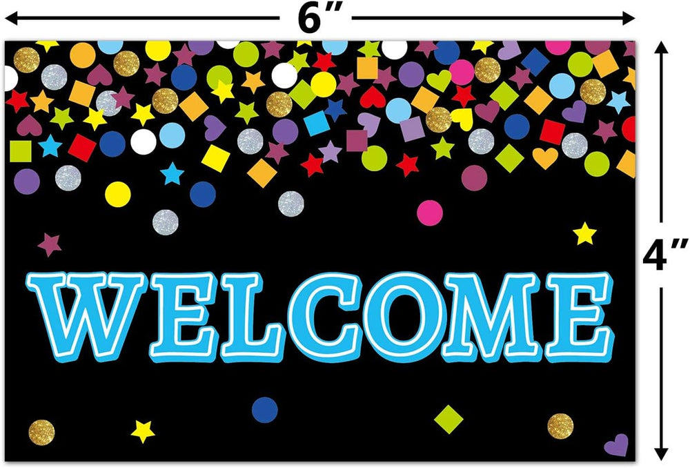 ceiba tree Chalkboard Welcome Postcards Colorful Welcome to Our Class Cards Back to School for Kids